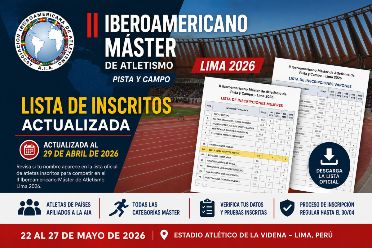 Lista de inscritos del Iberoamericano Máster Lima 2026