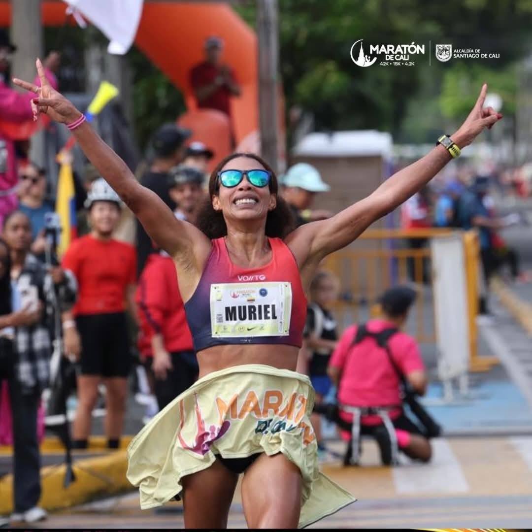 Muriel Coneo y Javier Peñaloza ganaron los 15 km de Cali con tiempos destacados