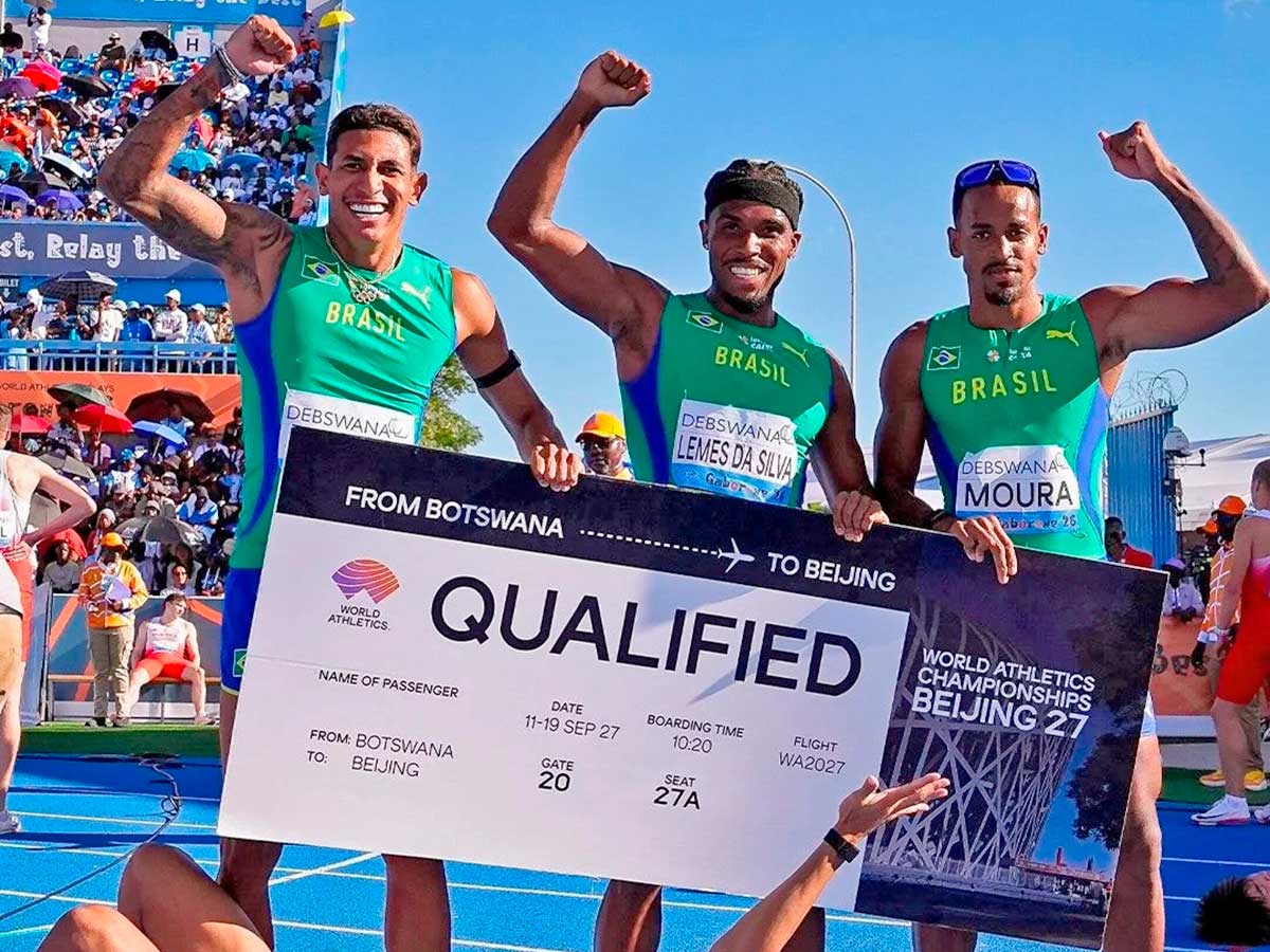 Brasil lidera a Suramérica en el Mundial de Relevos en Botswana 2024
